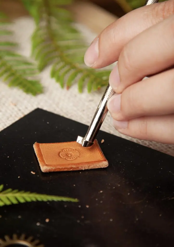 Stamped Leather Pendant Step 10