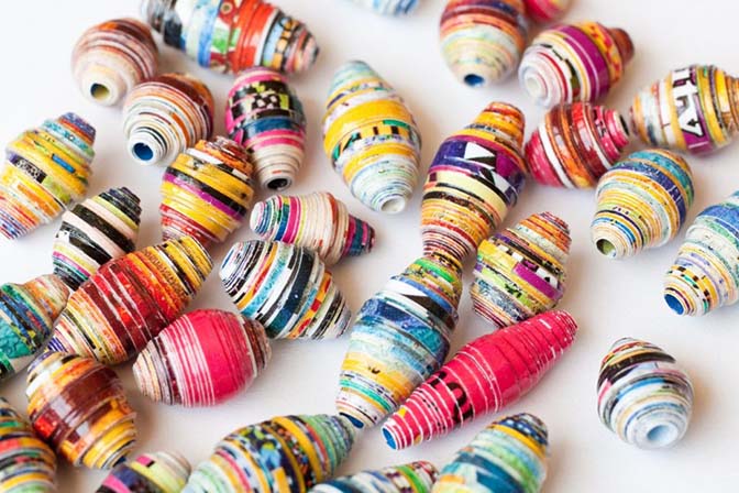 How To Make Paper Beads - Dragonfly Designs