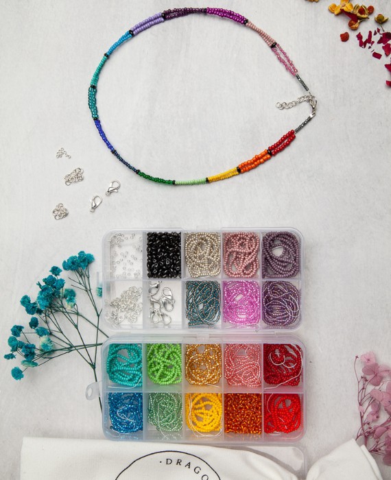 Rainbow bead necklace kit - rainbow bead necklace kit - rainbow bead necklace kit - rainbow bead necklace kit.